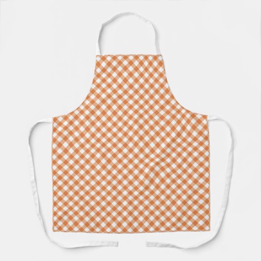 Aangepaste kleur geruite patroon schort (Voorkant)