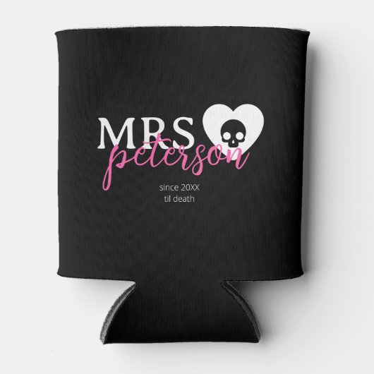 Aangepaste kleur Gothic Alternatieve bruid Pas get Blikjeskoeler (Voorkant)