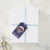 Aangepaste kleur 💀 grappig Día de Muertos Cadeaulabel (Met Touw)