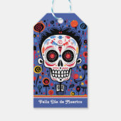 Aangepaste kleur 💀 grappig Día de Muertos Cadeaulabel (Voorkant)