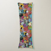 Aangepaste kleur Grappige Katten Illustratie Lichaamskussen (Voorkant Verticaal)