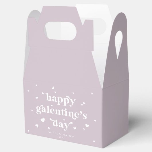 Aangepaste kleur Happy Galentine-dag + hart Bedankdoosjes (Geopend)