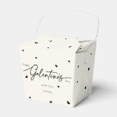 Aangepaste kleur Happy Galentine-dag + hart Bedankdoosjes (Voorkant Zijde)