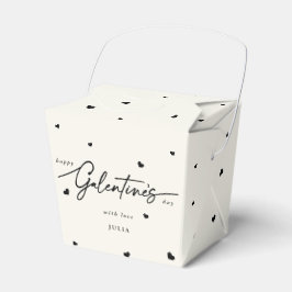 Aangepaste kleur Happy Galentine-dag + hart Bedankdoosjes