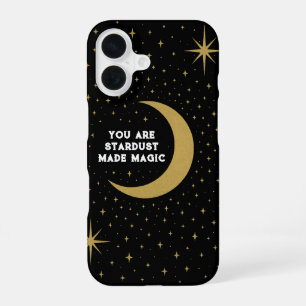 Aangepaste Kleur Hemels - Maan & Sterren Ontwerp iPhone 16 Hoesje