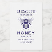 Aangepaste kleur honingbij conservenlabel voedselcontainer etiket (Enkel label)
