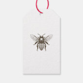 Aangepaste kleur honingbij inblikken label cadeaulabel (Achterkant)