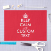 Aangepaste kleur Houd Calm cadeaupapier Tissuepapier (Craft)