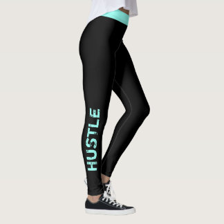 Aangepaste kleur | "Hustle"-werkplan Leggings