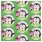 Aangepaste kleur Ice Cream Penguin stof (Swatch)