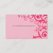 Aangepaste kleur Italiaanse hispanische chef-kok Visitekaartje (Achterkant)