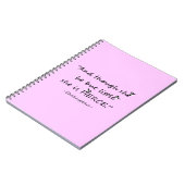 Aangepaste kleur Kleine maar Fierce Shakespeare Qu Notitieboek (Linkerzijde)