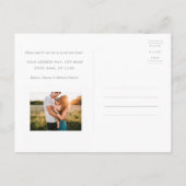 Aangepaste kleur koloniaal rood voorklep verplaats aankondigingskaart (Achterkant)