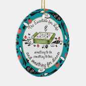 Aangepaste kleur leven diner eten Kerst ornament (Rechts)