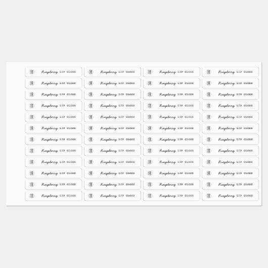 Aangepaste kleur Logo Script-product toevoegen Labels (Vel)