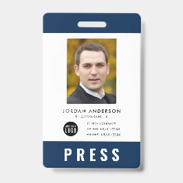 Aangepaste Kleur Logo Toevoegen Foto Fotograaf Per Badge