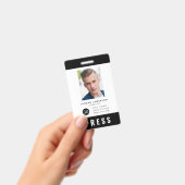 Aangepaste kleur Logo toevoegen Foto Journalist Pe Badge (Handheld)