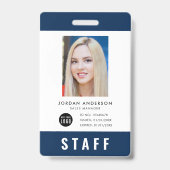 Aangepaste Kleur Logo Toevoegen Foto Personeelpas Badge (Voorzijde)