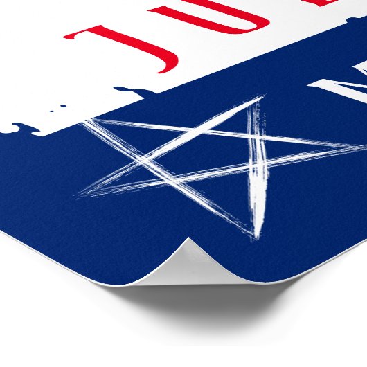 Aangepaste kleur maandelijkse foto-herkenning van  poster (Hoek)