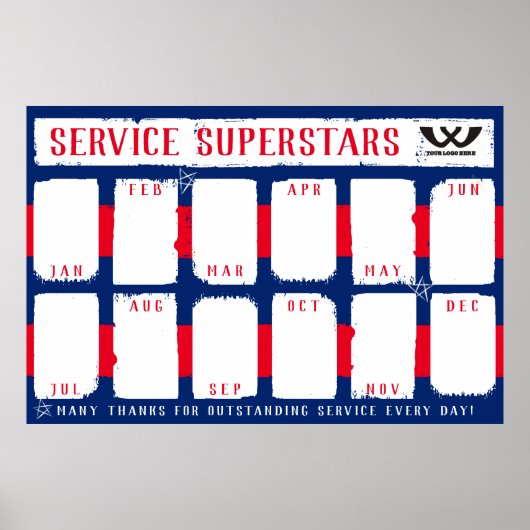 Aangepaste kleur maandelijkse foto-herkenning van  poster (Voorkant)