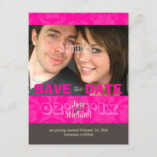 Aangepaste kleur, masker / foto Opslaan van de dat Aankondigingskaart