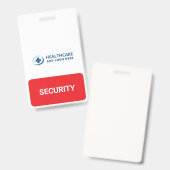 Aangepaste Kleur Medische Rol Beveiligingsbegeleid Badge (Voor- en achterkant)