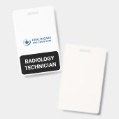 Aangepaste Kleur Medische Rol Radiologie Tech Bege Badge (Voor- en achterkant)
