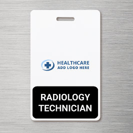Aangepaste Kleur Medische Rol Radiologie Tech Bege Badge