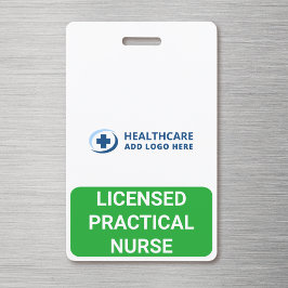Aangepaste kleur medische rol verpleegster LPN met Badge