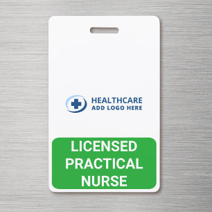 Aangepaste kleur medische rol verpleegster LPN met Badge