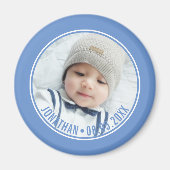 Aangepaste kleur met aangepaste foto's en tekst magneet (Voorkant)