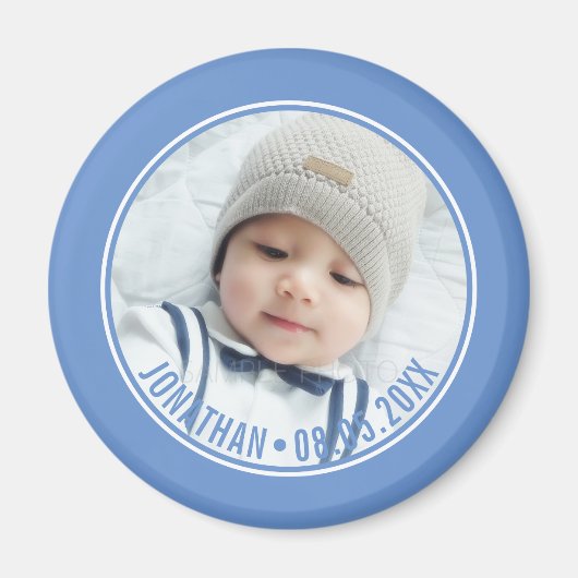 Aangepaste kleur met aangepaste foto's en tekst magneet (Voorkant)