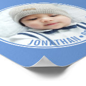 Aangepaste kleur met aangepaste foto's en tekst poster (Hoek)