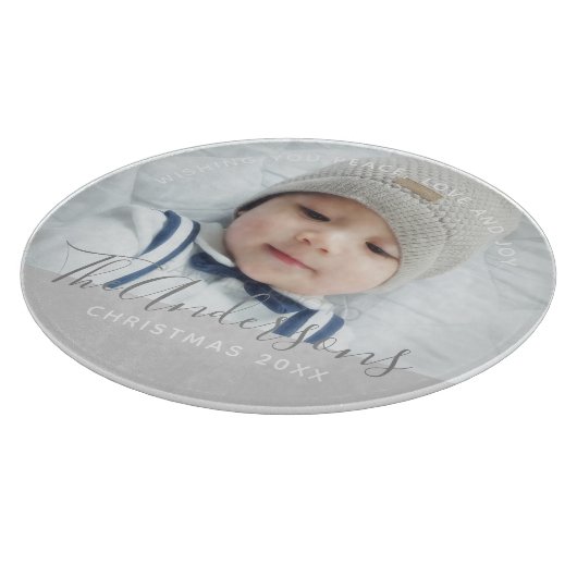 Aangepaste kleur met aangepaste foto's en tekst snijplank (Hoek)