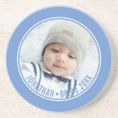 Aangepaste kleur met aangepaste foto's en tekst zandsteen onderzetter (Voorkant)