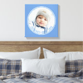 Aangepaste kleur met eigen foto en tekst canvas afdruk (Insitu (Slaapkamer))