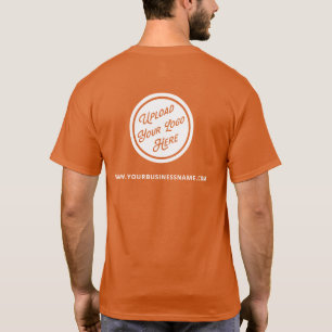 Aangepaste kleur met Logo en website voor kleine b T-shirt