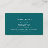 Aangepaste kleur met White House Real Estate Agent Visitekaartje (Achterkant)