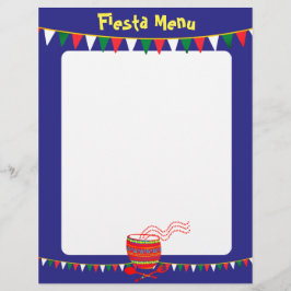 Aangepaste kleur Mexicaans menu letterhoofd