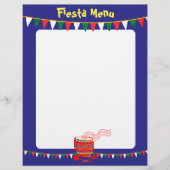 Aangepaste kleur Mexicaans menu letterhoofd (Voorkant)