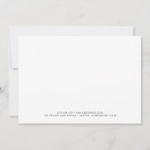 Aangepaste Kleur Minimalistische Moderne Logo Toev Notitiekaartje (Voorkant)