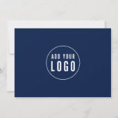 Aangepaste Kleur Minimalistische Moderne Logo Toev Notitiekaartje (Achterkant)