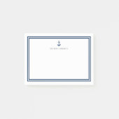Aangepaste Kleur Modern Klassiek Anker Gepersonali Post-it® Notes (Voorkant)