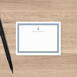 Aangepaste Kleur Modern Klassiek Anker Gepersonali Post-it® Notes