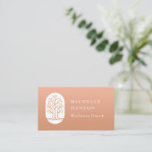 Aangepaste kleur Moderne boomstructuur Gezondheids Visitekaartje (Staand voorkant)