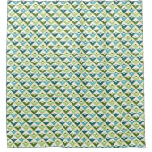Aangepaste Kleur Moderne Driehoek Patroon Douchegordijn (Voorkant)