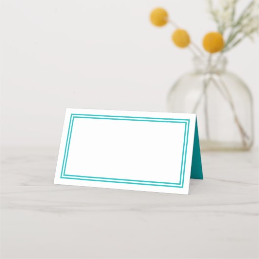 Aangepaste kleur Moderne klassieke randen Plaatskaartje (Voorkant)