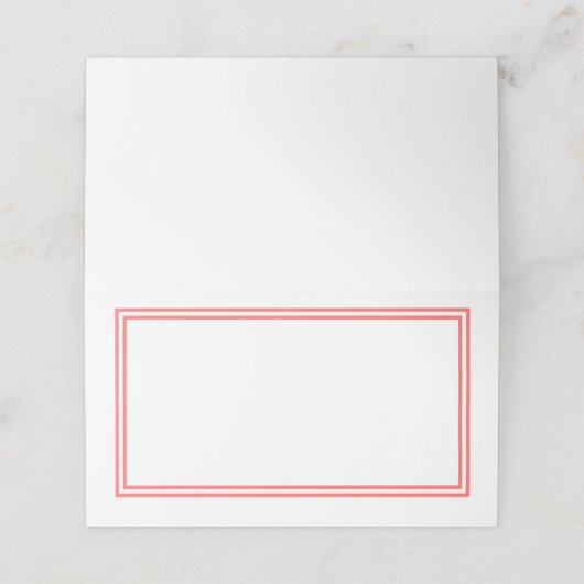 Aangepaste kleur Moderne klassieke randen Plaatskaartje (Buitenkant ongevouwen)