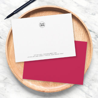 Aangepaste Kleur Moderne Minimalistische Logo Toev Notitiekaartje