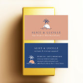 Aangepaste kleur Moderne palmstructuur Zonnebak Visitekaartje